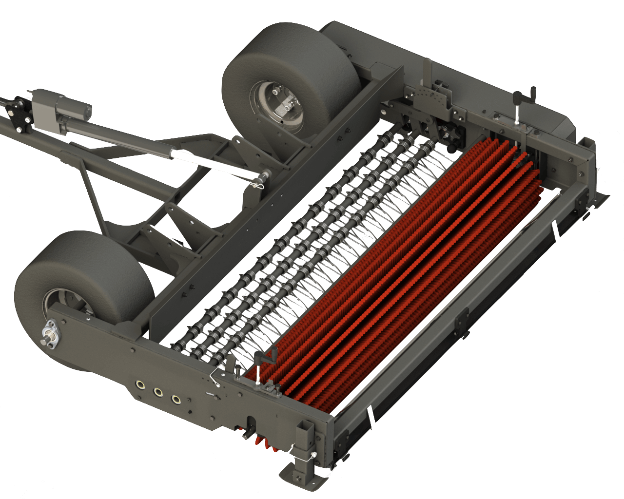 STEC Turf Hawk - Artificial Turf Brush with Debris Collector | for Tractor