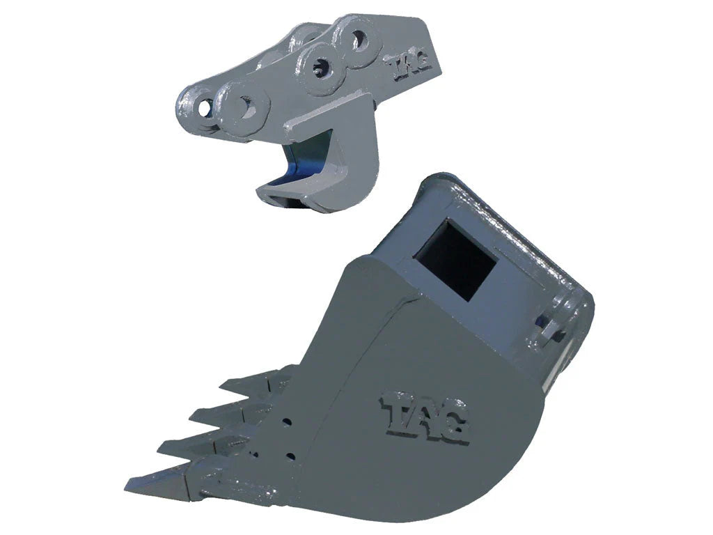 TAG Quick Coupler | Manual Hook 1.75" Pin | Manual & Adjust-A-Hook Options | 6–8 Ton | For Excavators & Backhoe Loaders