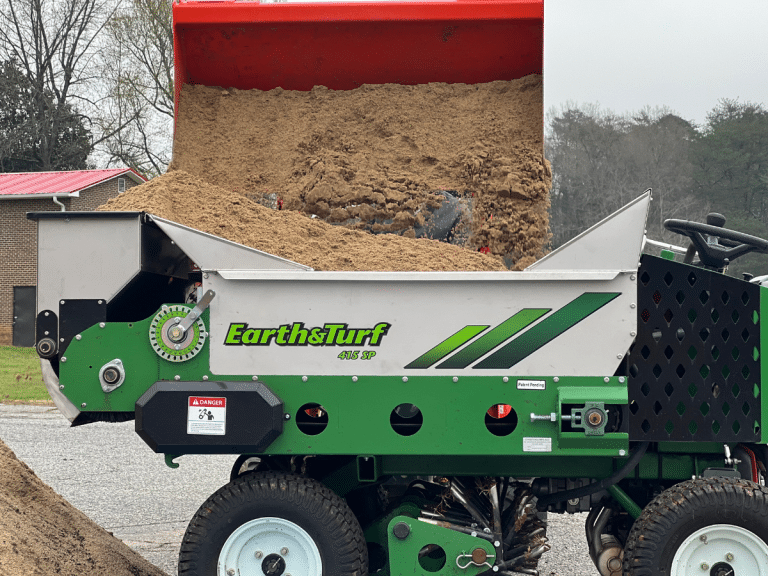 Earth & Turf | MultiSpread | 415SP | Stand-On Top Dresser | 55" Overall Width | 48" Spread Width | 22HP Honda Engine