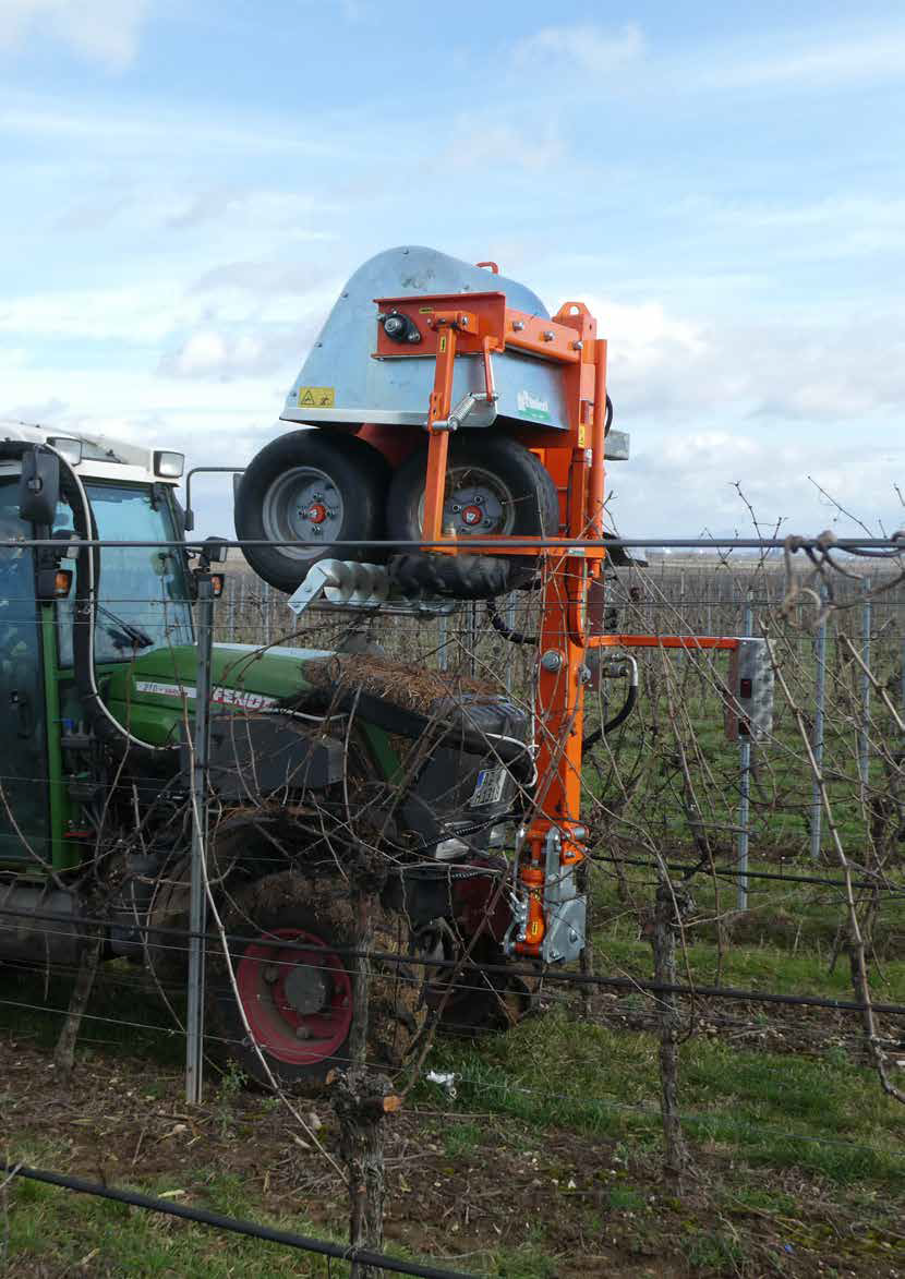 Rinieri SVC Vine Catcher - Canes Eater | 67" -98" Working Width for Tractor