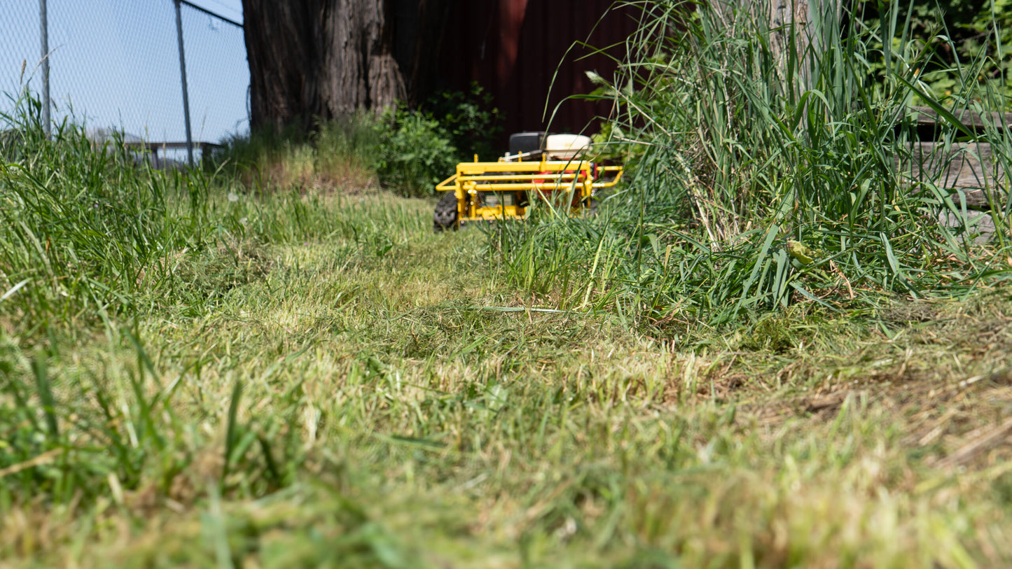 Farmer Helper | Remote Controlled Mower | Model PK-RM70 | Cutting Width 28" | 15HP Gasoline Engine | Tracked Drive | For Sloped, Uneven Terrain, Lawn & Brush Management