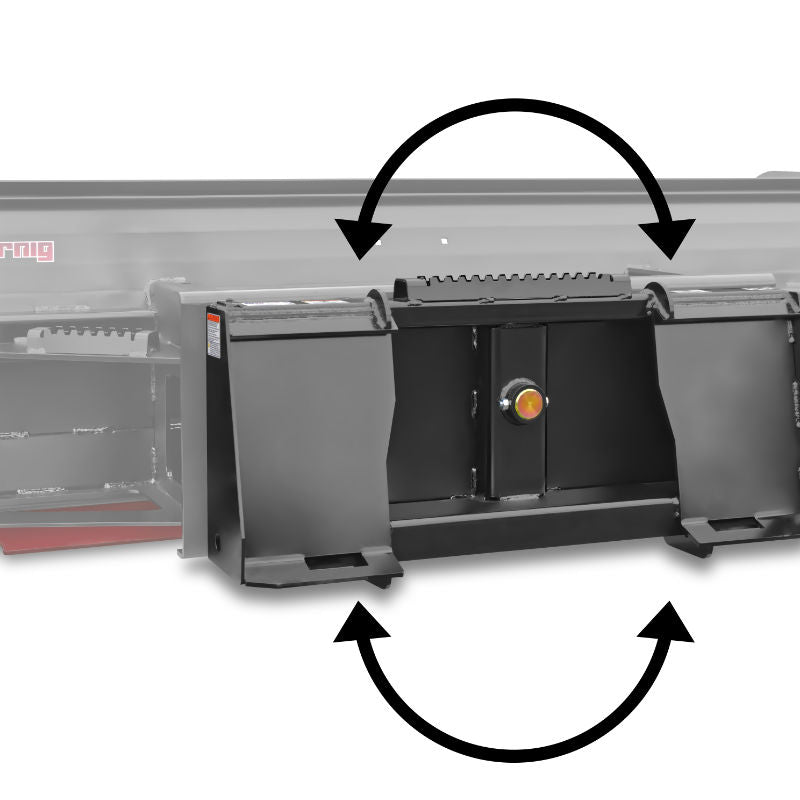 Virnig V60 Steel Edge Snow Pusher | Models SESP84, SESP96, SESP108 & SESP120 | Widths 92.5" To 125.4" | Hydraulic Flow Range 15 To 25 GPM | For Skid Steer