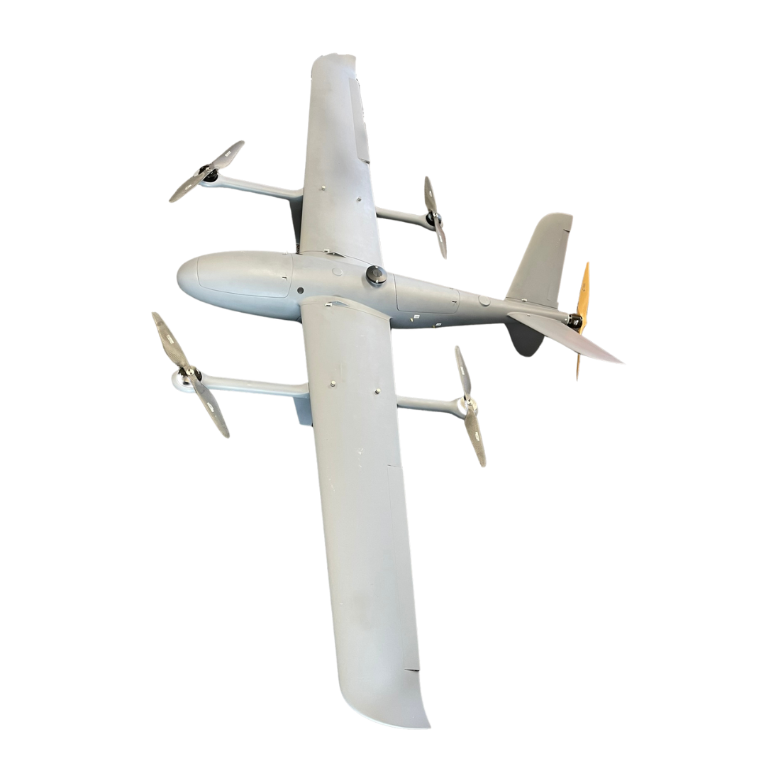 AeroStar Dynamics VTOL UAV Drone | Model VTOL-EVR-8 | Wingspan 2500 mm | Flight Endurance 12+ Hours | Payload 45+ kg | For Agricultural, Surveillance & Commercial