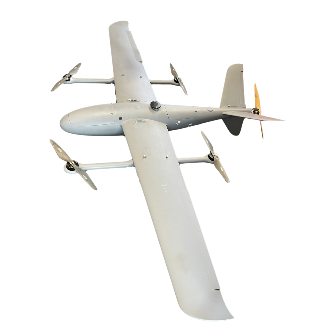 AeroStar Dynamics VTOL UAV Drone | Model VTOL-EVR-8 | Wingspan 2500 mm | Flight Endurance 12+ Hours | Payload 45+ kg | For Agricultural, Surveillance & Commercial
