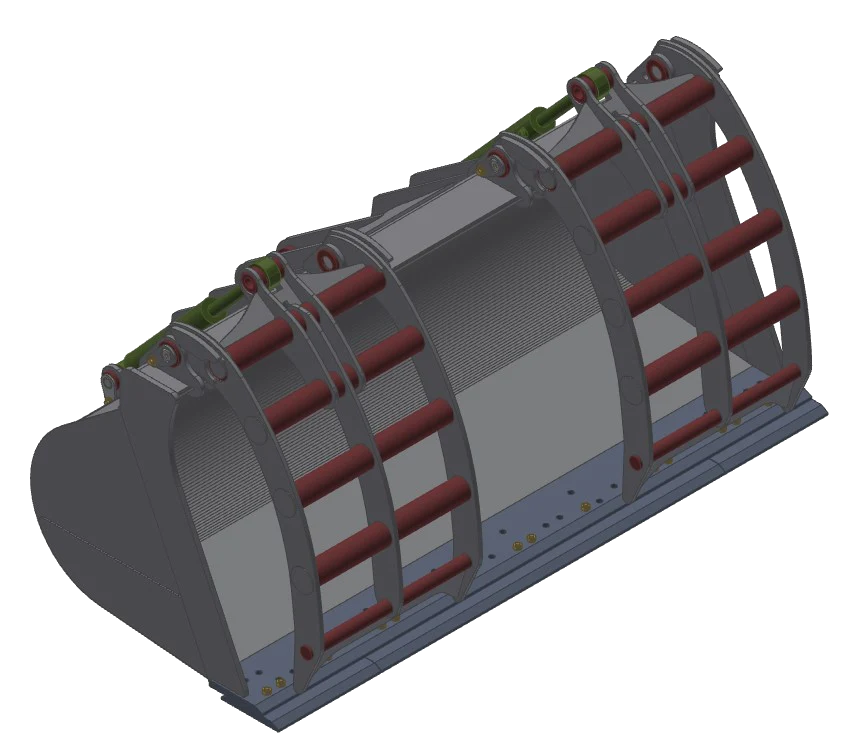 TAG Heavy Duty Recycling Grapple Buckets | Width 72"-120" | Capacity 1.00–8.00 yd | Machine Size 6-40 Tons | For Wheel Loaders