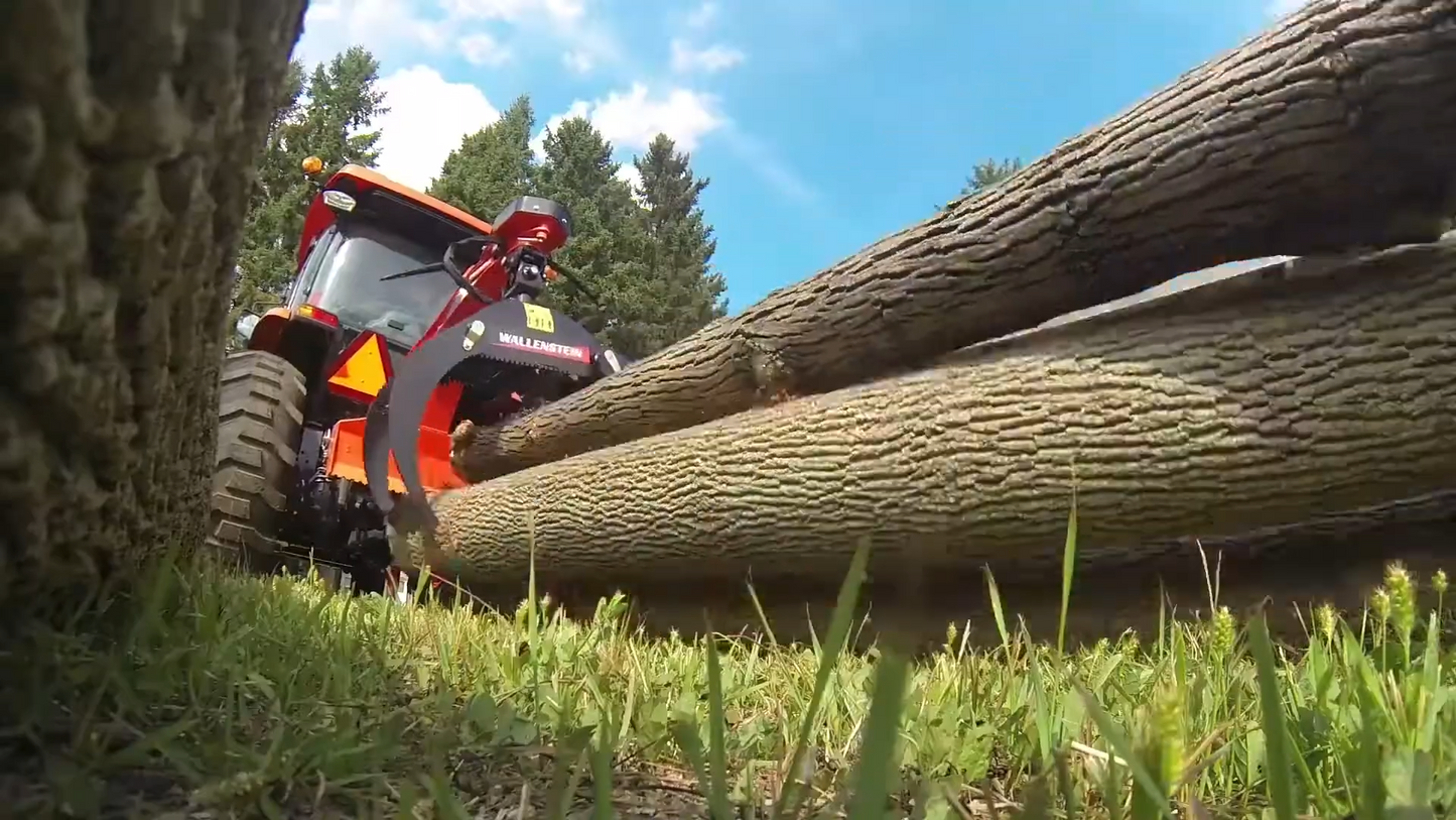 Wallenstein Log Grapple | Models LXG-210S & LXG-210SB | Width 44" | Grapple Opening 3" To 40" | For Mini Skid Steers