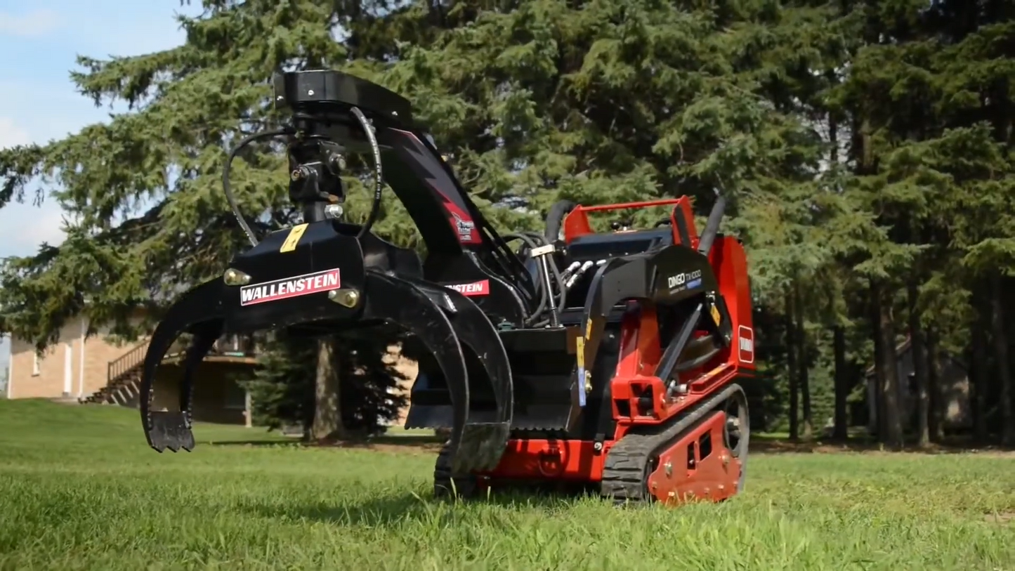 Wallenstein Log Grapple | Models LXG-210S & LXG-210SB | Width 44" | Grapple Opening 3" To 40" | For Mini Skid Steers