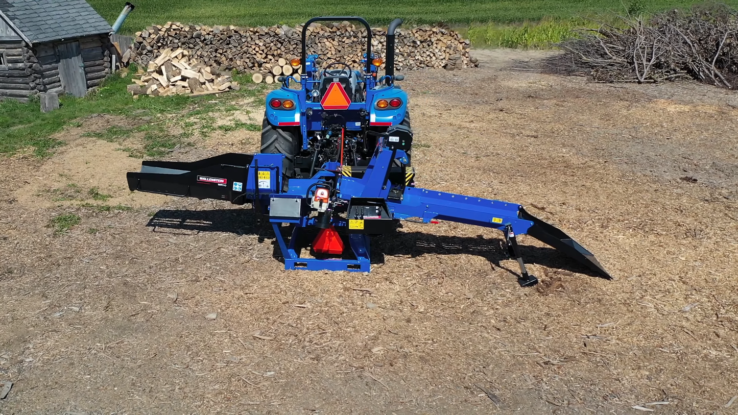 Wallenstein | Firewood Processors & Conveyors | Model WP Series | Width 69" & 114" | Engine Horsepower 14-40 HP | For Tractors
