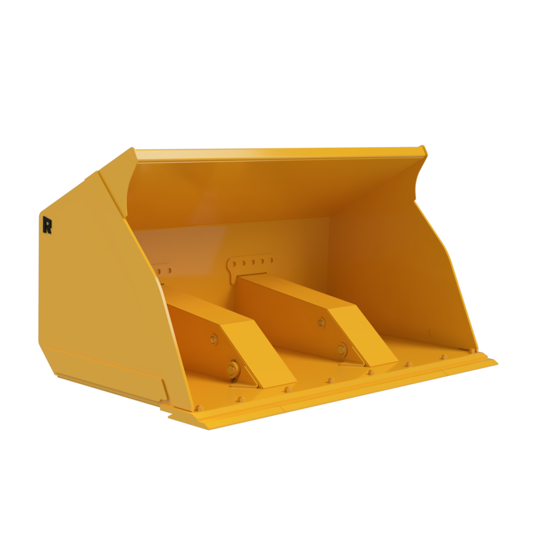 Rockland West Coast Rollout Bucket with Bolt-On Cutting Edges for Rockland West Coast Rollout Bucket with Bolt-On Cutting Edges for