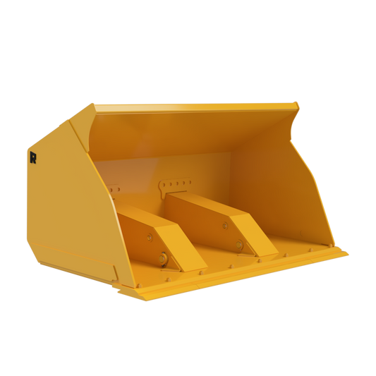Rockland West Coast Rollout Bucket with Bolt-On Cutting Edges for Loader