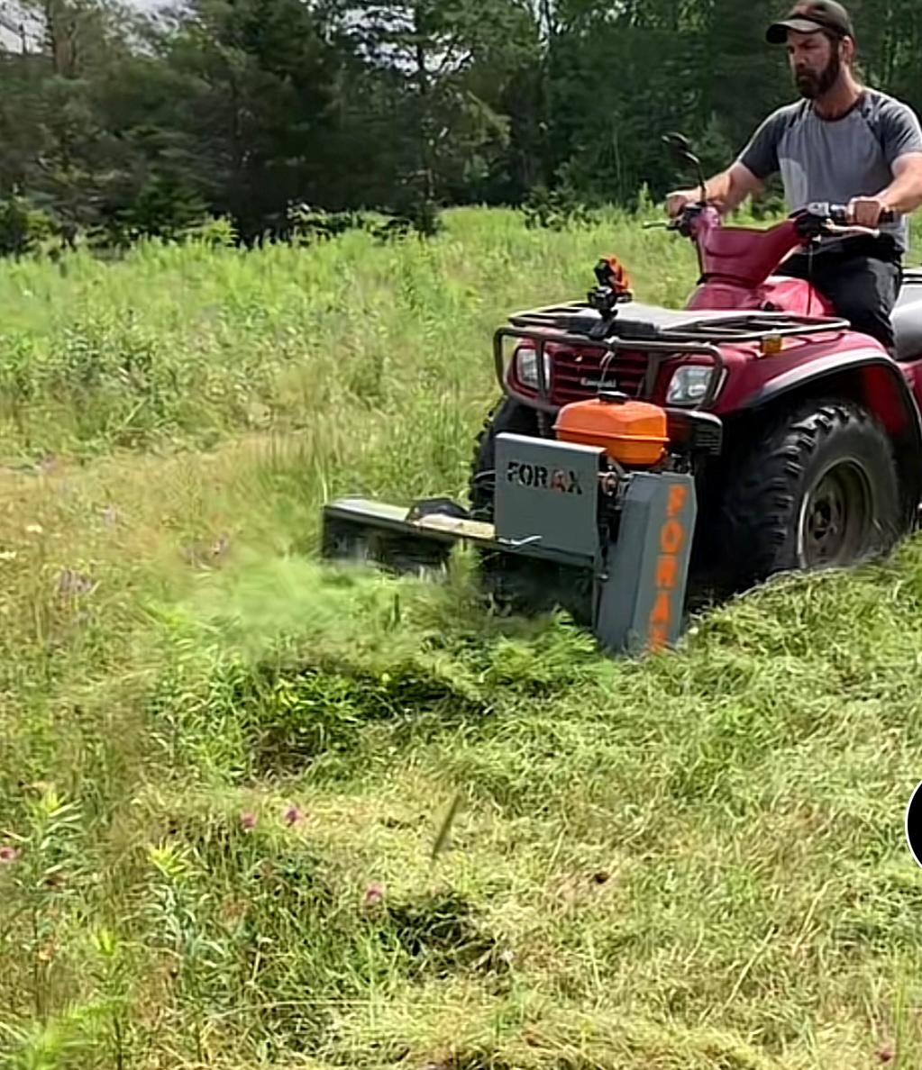 Forax ATV Gas Powered Mulcher | Model GP36 | 36" Cutting Width | Horsepower 7HP | For ATV