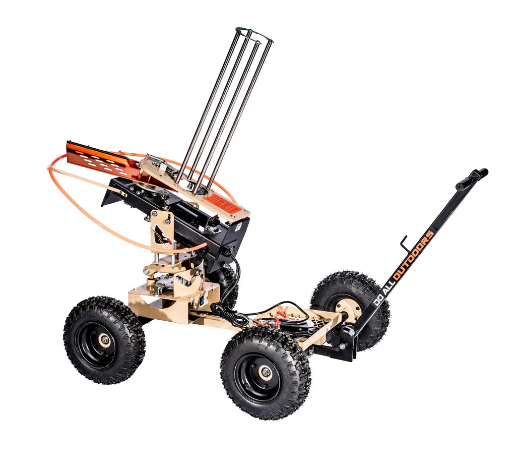 Do All Traps The Wheelhouse Pro Clay Target Thrower | Wireless Remote Range 300' ft | 50-Clay Target Feeder