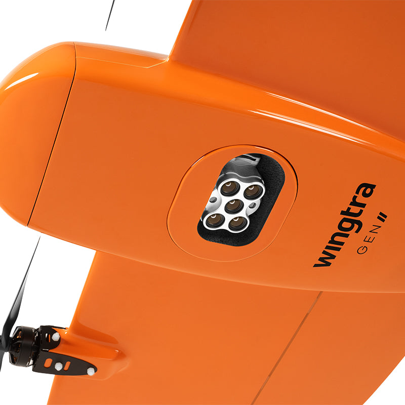 Wingtra | Wingtra One GEN II | VTOL Mapping Drone | 61 MP | Up to 59 Min Flight Time | 16 m/s Flight Speed | 6-25 MP Camera GIS & Engineering