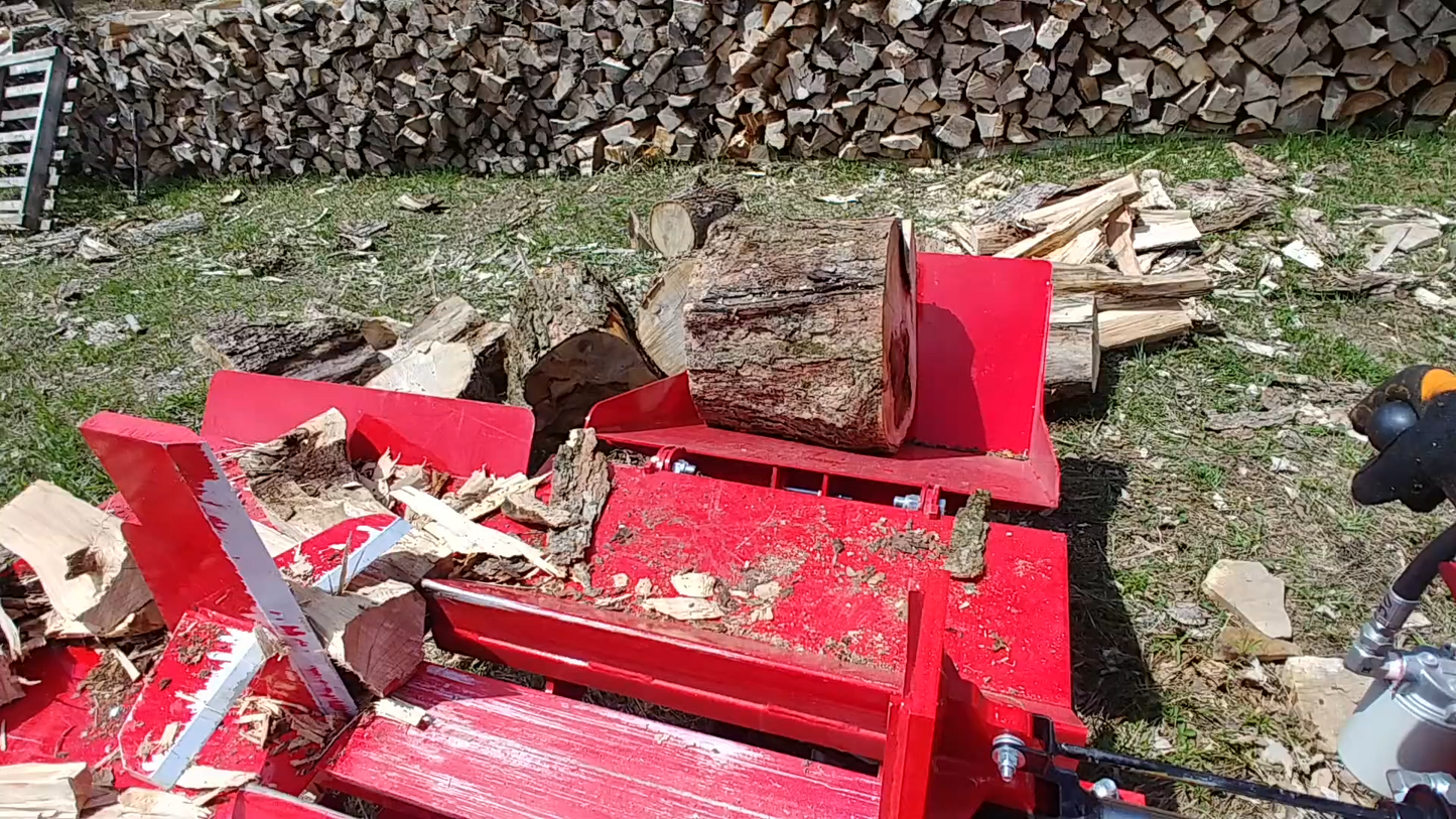 Woody Equipment 4-Way Wedge Standalone Log Splitter | Standard Series | Split Horizontally | 9 HP Honda Power