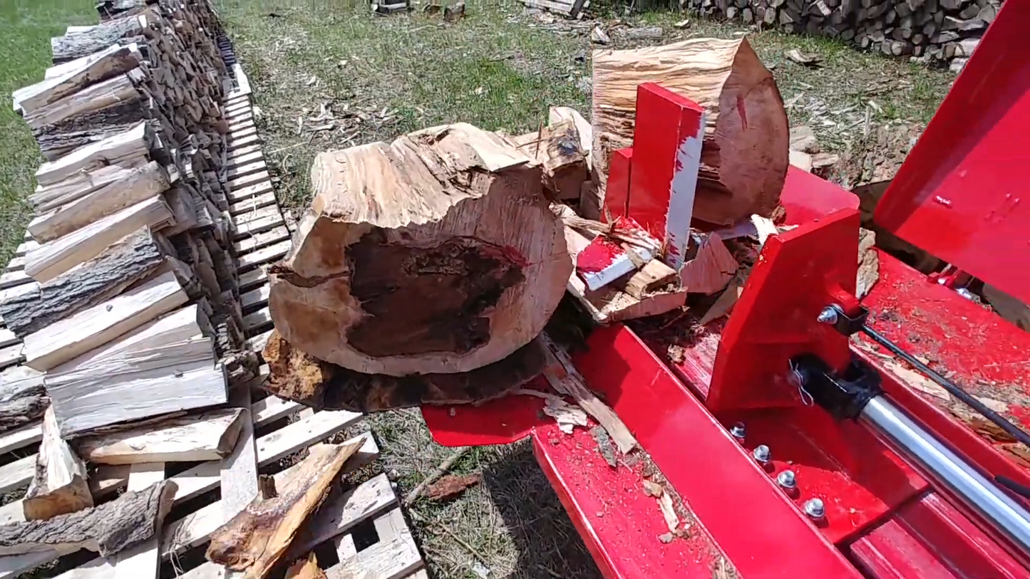 Woody Equipment 4-Way Wedge Standalone Log Splitter | Standard Series | Split Horizontally | 9 HP Honda Power