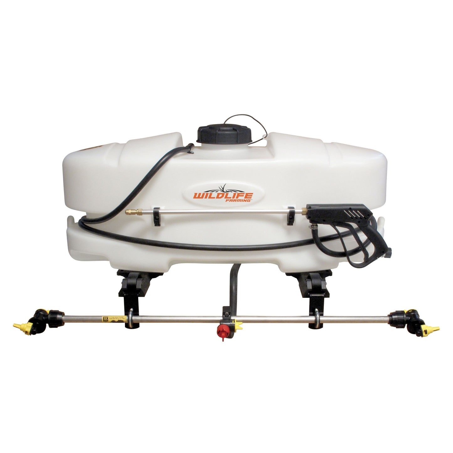 Wildlife Farming ATV/UTV Sprayer w/ Broadcast/Nozzle Boom | 25, 45 & 65 Gallon | Boom Coverage 7.5′–36′ | 2.5–4.5 GPM Pumps | 15–65 HP | For Tractor