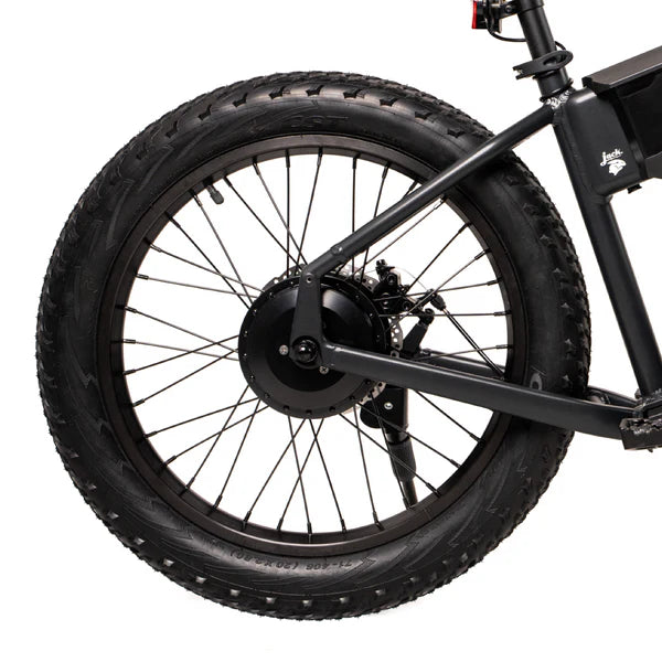 JackRabbit | Micro Electric Bike | Model XG Pro | 20” Suspension Tires | 749 W Hub Motor | 48+ Mile Range | 37 lb Lightweight Frame | For Urban Commuting, Travel & Off-Road Fun