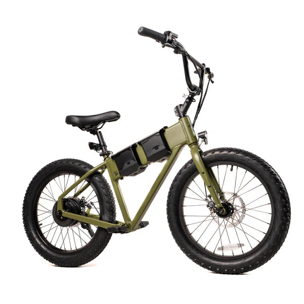 JackRabbit | Micro Electric Bike | Model XG Pro | 20” Suspension Tires | 749 W Hub Motor | 48+ Mile Range | 37 lb Lightweight Frame | For Urban Commuting, Travel & Off-Road Fun