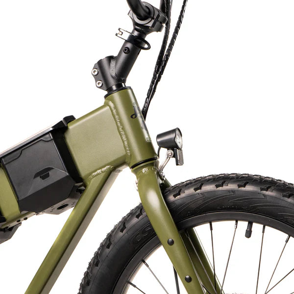 JackRabbit | Micro Electric Bike | Model XG Pro | 20” Suspension Tires | 749 W Hub Motor | 48+ Mile Range | 37 lb Lightweight Frame | For Urban Commuting, Travel & Off-Road Fun