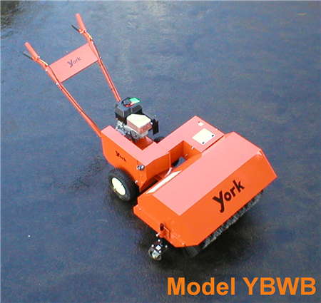 York Walk-Behind Rotary Broom | Model YBWB-009303H | Broom Width 36" | Brush Diameter 24" | 5.5 HP Honda Engine