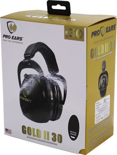 Pro Ears Gold Ii 30 Ear Muff - Electronic W/padded Base Blk