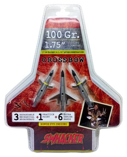 Swhacker Broadhead 2-blade - Crossbow 100gr 1.75" Cut 3/pk