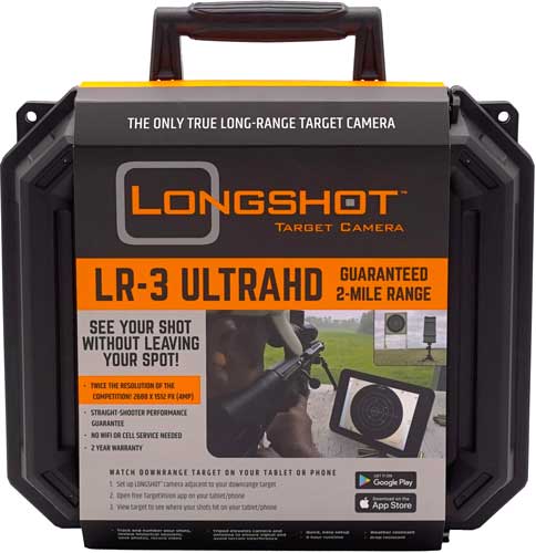 LONGSHOT Target Camera | Model LR-3 | Wireless Range 2 Mile UHD | Resolution 2688×1512 HD | For Long-Range Shooting & Precision Training