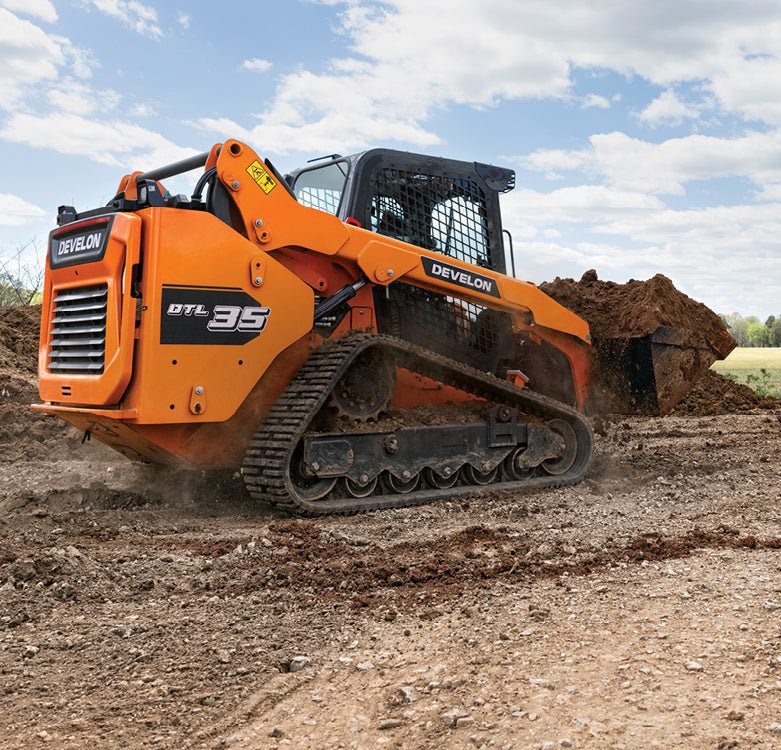 Develon | Compact Track Loader | Model DTL35 | Capacity 1.9 Tons | Horsepower 115.3 HP | For Construction, Landscaping, & Material Handling