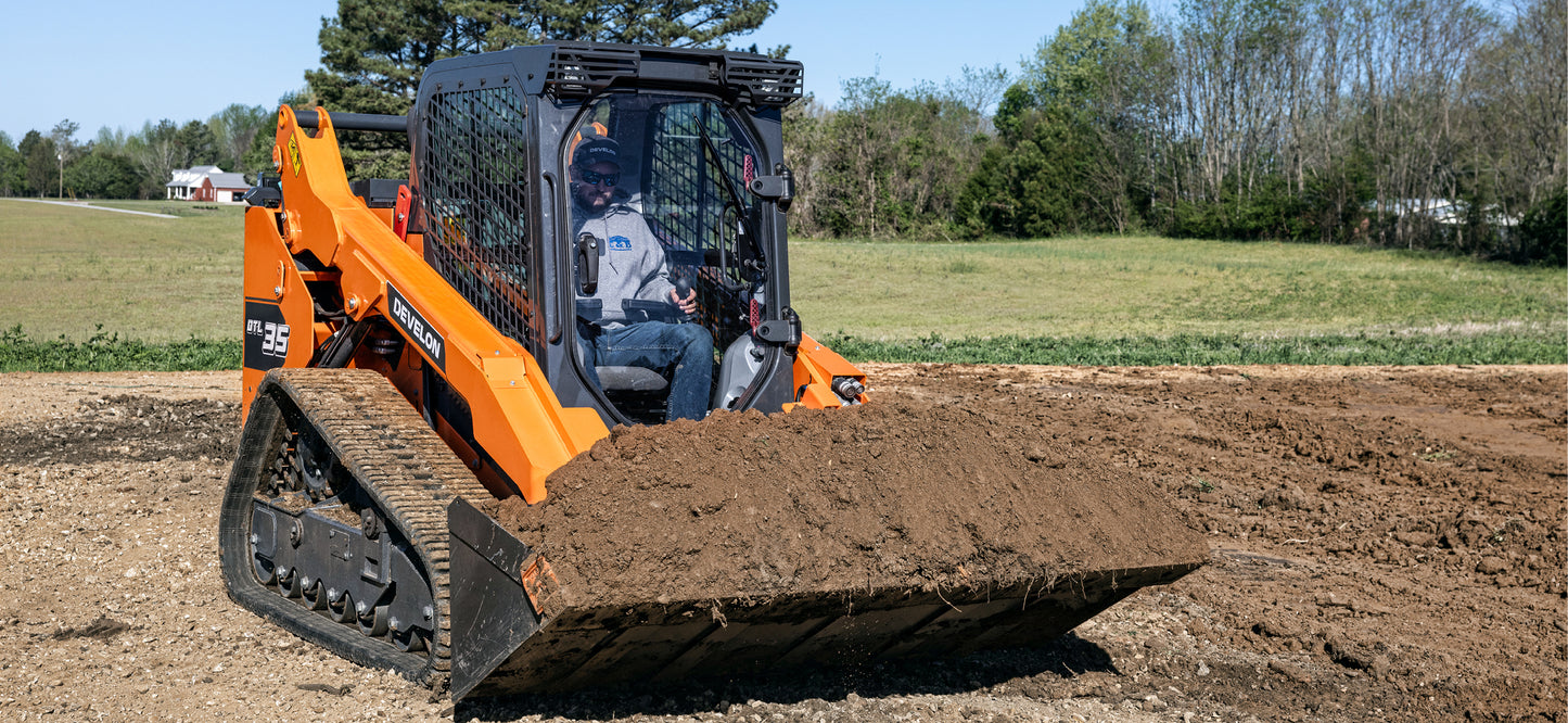 Develon | Compact Track Loader | Model DTL35 | Capacity 1.9 Tons | Horsepower 115.3 HP | For Construction, Landscaping, & Material Handling