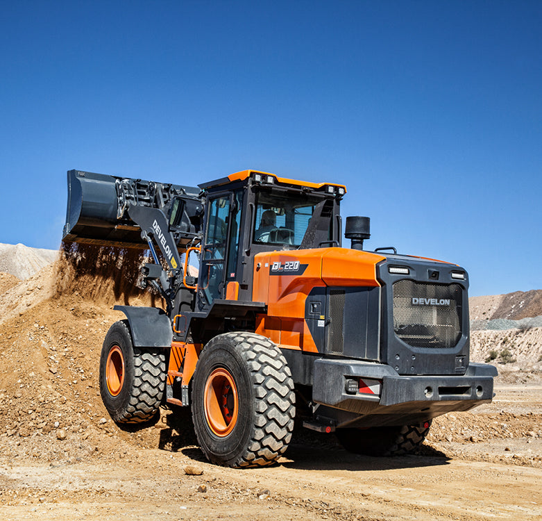 Develon | Wheel Loader | Model DL220-7 | Width 8' 4.4" | Horsepower 159.6 HP | For Construction, Agriculture & Material Handling