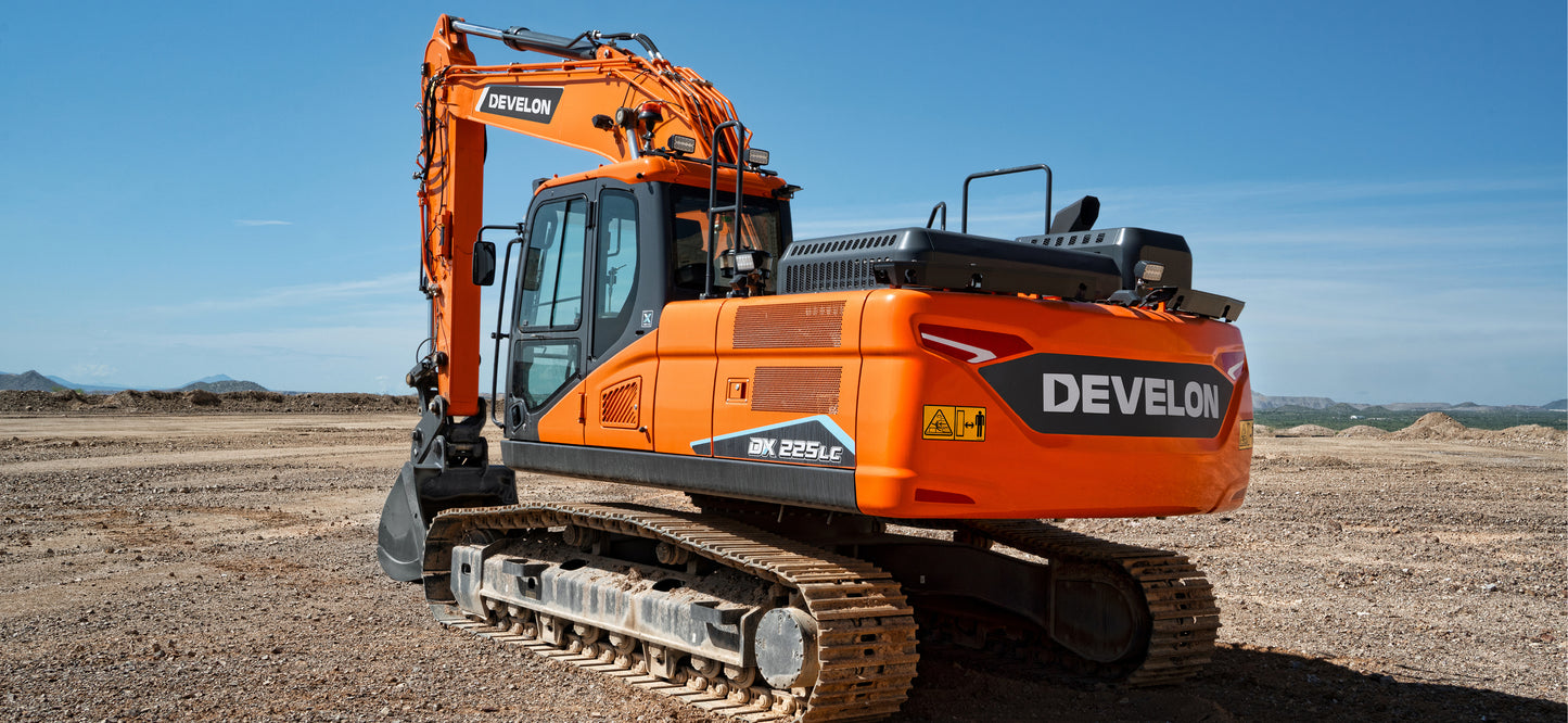 Develon | Crawler Excavator | Model DX225LC-7X | Dig Depth 21' 7" | 162.3 hp | 26 Tons | For Precision Earthmoving & Rugged Jobsite