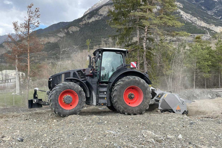 FAE | STCH Stone Crusher | Models 200 To 250 | Widths 82" To 100" | Fixed-Tooth Rotor | Crushed Rock Depth 10" | Horsepower 280 To 400 HP | For Tractors