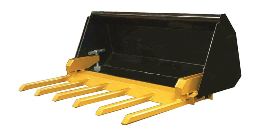 Northstar Attachments Clamp-On Trash Forks | Model TF Series | Bucket Size 48"-72" | Width 46"-70" | 25–60 HP | For Tractor