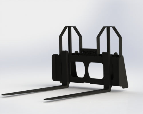 Martatch | Pallet Forks Hydraulic Spread | Model MFSPF Series | Tine Length 48" To 60" | Carriage 48" to 72" | Hydraulic Flow 15 To 30 GPM | For Skid Steers