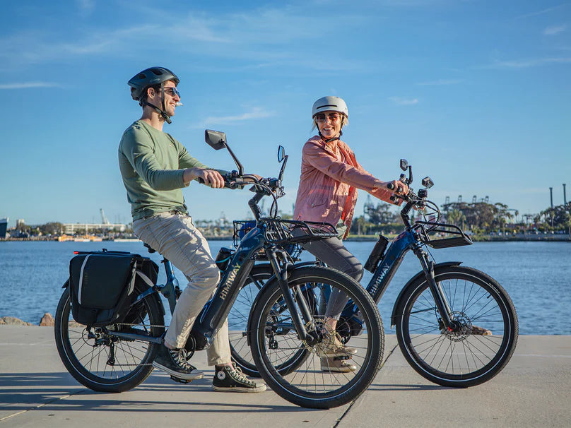 Himiway | Electric Bike | Model A7 Commuter | 27.5 x 2.4” Tires | 750W Hub Motor | 65 Mile Range | 400 lb Payload | Full Suspension Comfort | For Urban Comfort & All-Terrain Exploration