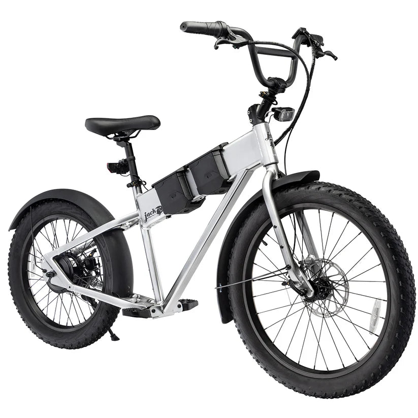 JackRabbit | Micro Electric Bike | Model MG Renegade | Lightweight Micro Hauler | 20” & 24” Off-Road Tires | 749W Cargo Motor | 48+ Mile Range | For Urban Commutes, Off-Road, Utility Hauling