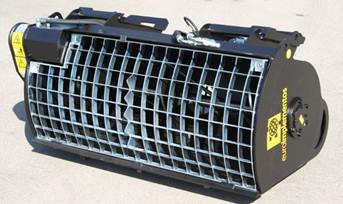 EI Attachments Cement Mixing Bucket | .32 Yards to 1.44 Yards | Hydraulic Flow 15‑40 GPM | For Skid Steer