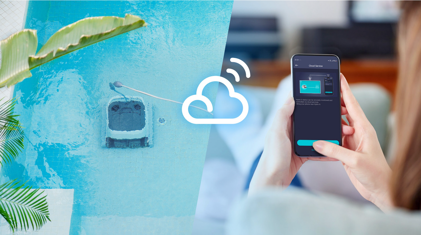 Chasing Cleaner Hydro 6 Corded Robotic Pool Cleaner | Pool Size 2,152 Sq.ft | Flow Rate 560 L/min