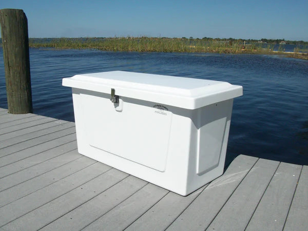 RIO MARINE CUSTOMS | Dock Box | Model CM03-S | 44" W x 27" H x 26" D | Heavy Duty Fiberglass