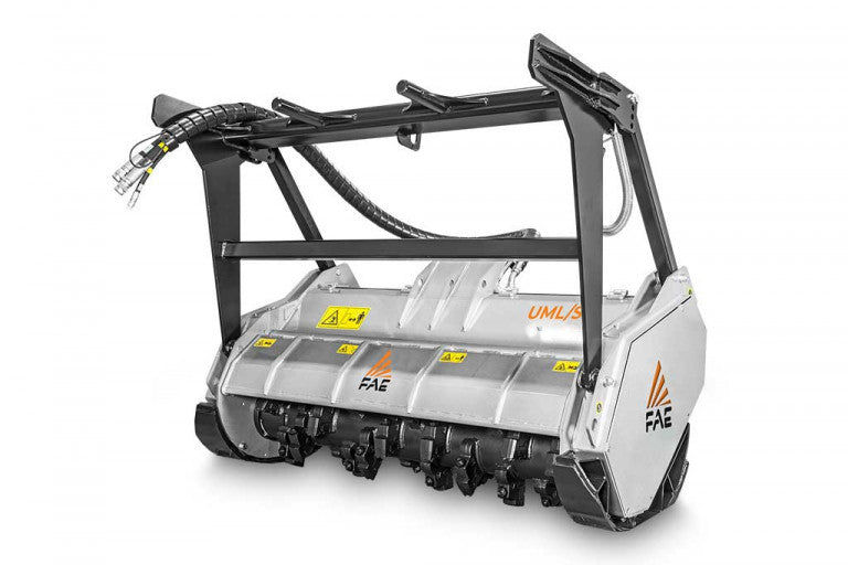 FAE | UML/SSL VT & SONIC Forestry Mulcher | Models 150 & 175 | Width 62" & 71.6" | Shreds Up to 7.9 Inches | Hydraulic Flow 115 & 200 GPM | For Skid Steers