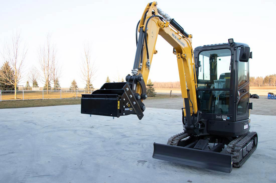 Baumalight Cheater Adaptor | Model XQS2M | Standard Width | Universal Mini SS | Machine Size Up to 9 Ton | For Mini Excavators