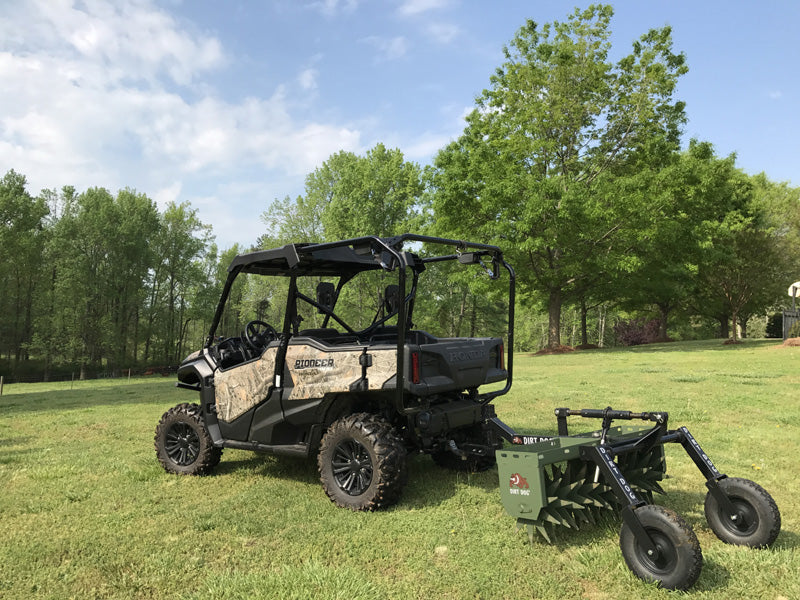 Dirt Dog ATV Equipment – Aerator | Model ARV Series | Overall Width 49", 62" & 74" inches | Horsepower 18–25 HP | For ATV/UTVs