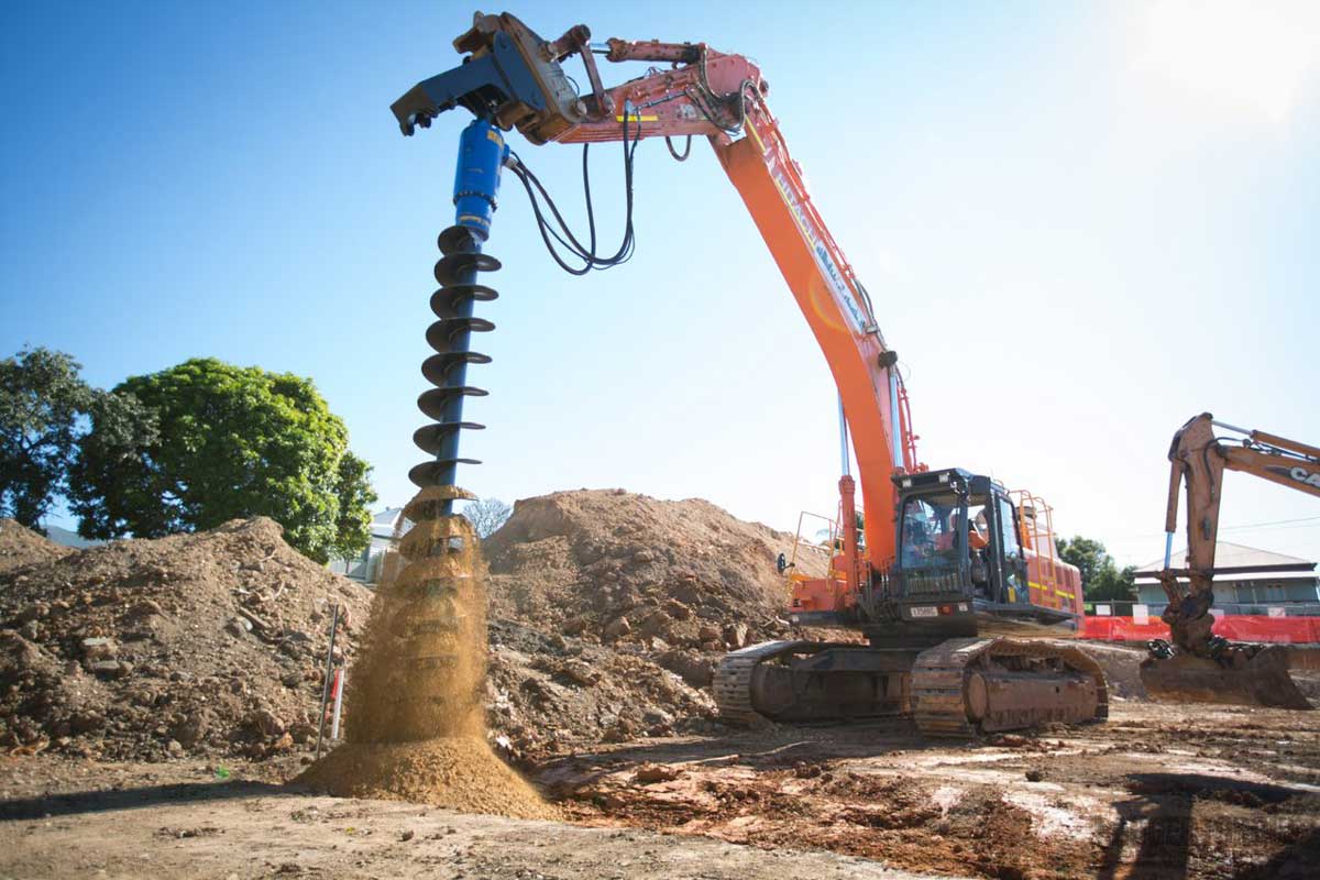 Auger Torque | Auger Range | Models PA Series | 22" To 60" Diameter | 4.33" Square Shaft | Machine Size 17 To 45 Tons | For Excavators