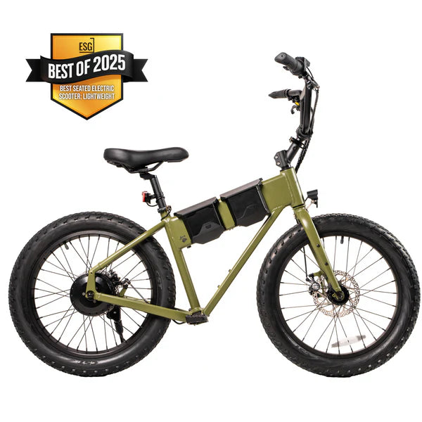 JackRabbit | Micro Electric Bike | Model XG Pro | 20” Suspension Tires | 749 W Hub Motor | 48+ Mile Range | 37 lb Lightweight Frame | For Urban Commuting, Travel & Off-Road Fun