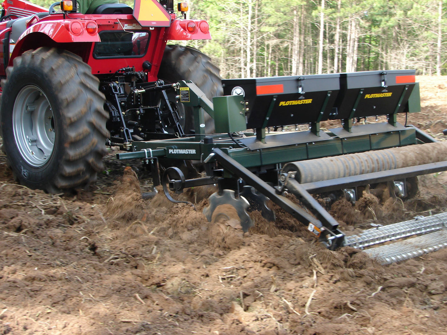 PLOTMASTER 6' Hunter 600 | Cultipacker, Seeder, Disk | Food Plot Planter | 3pt Hitch For Tractor