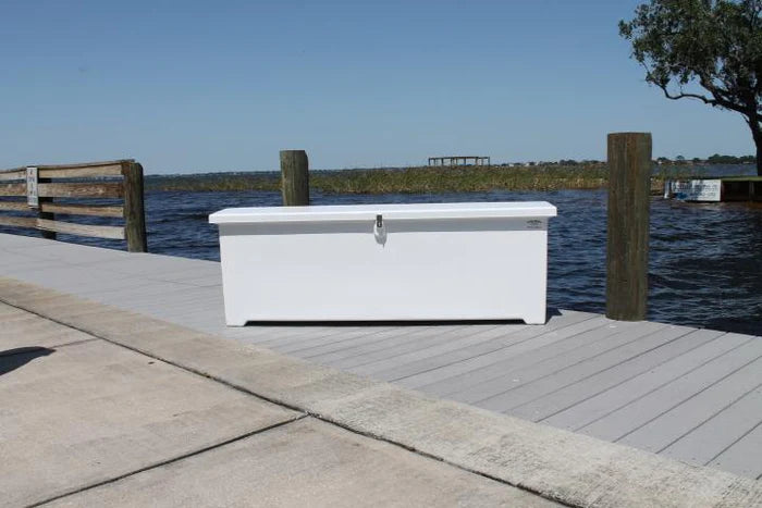RIO MARINE CUSTOMS | Sea Line Dock Box | Model SLDB70 | 75" W x 25" H x 27" D | Essential Storage | Standard Duty | For Marine Storage