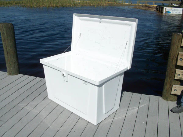 RIO MARINE CUSTOMS | Dock Box | Model CM03-S | 44" W x 27" H x 26" D | Heavy Duty Fiberglass