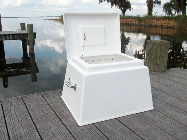 RIO MARINE CUSTOMS | Cockpit Step Box | Model CMS01/L | 20" W x 16" D x 13" H | Practical Storage | For Boat