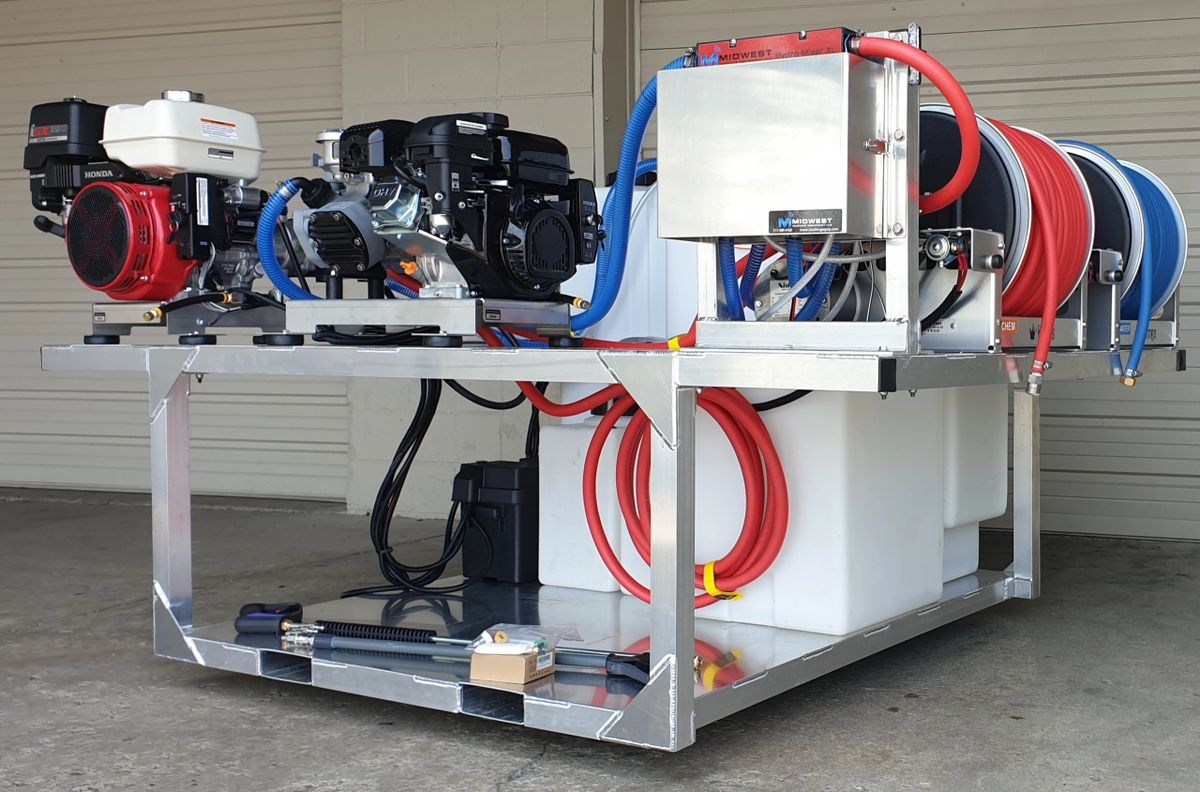 MWE Tsunami Gas Soft Wash + PW (Pressure Washer) Truck Skid