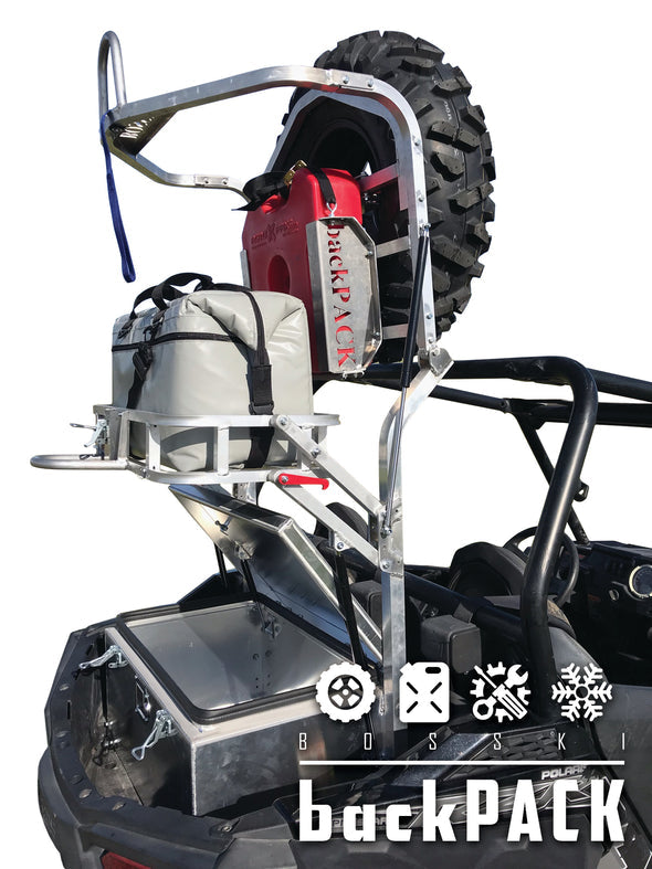 Bosski | BackPACK SXS Storage System | Drybox Dimensions 26” W x 17” L x 13” H | Fits Most Trail SxS Models | For ATV, UTV & Side-by-Sides
